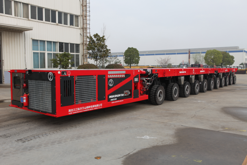 self propelled transporter spmt trailer