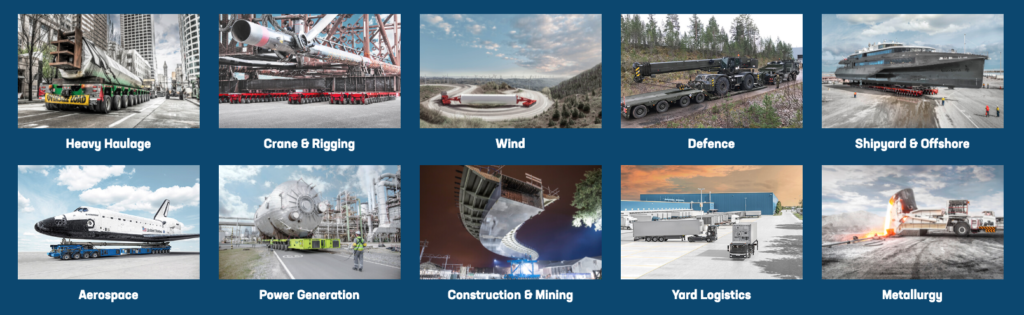 Self Propelled Transporter Primary Applications