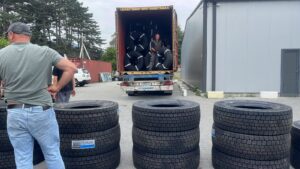 Forlander truck tyre export to Georgia